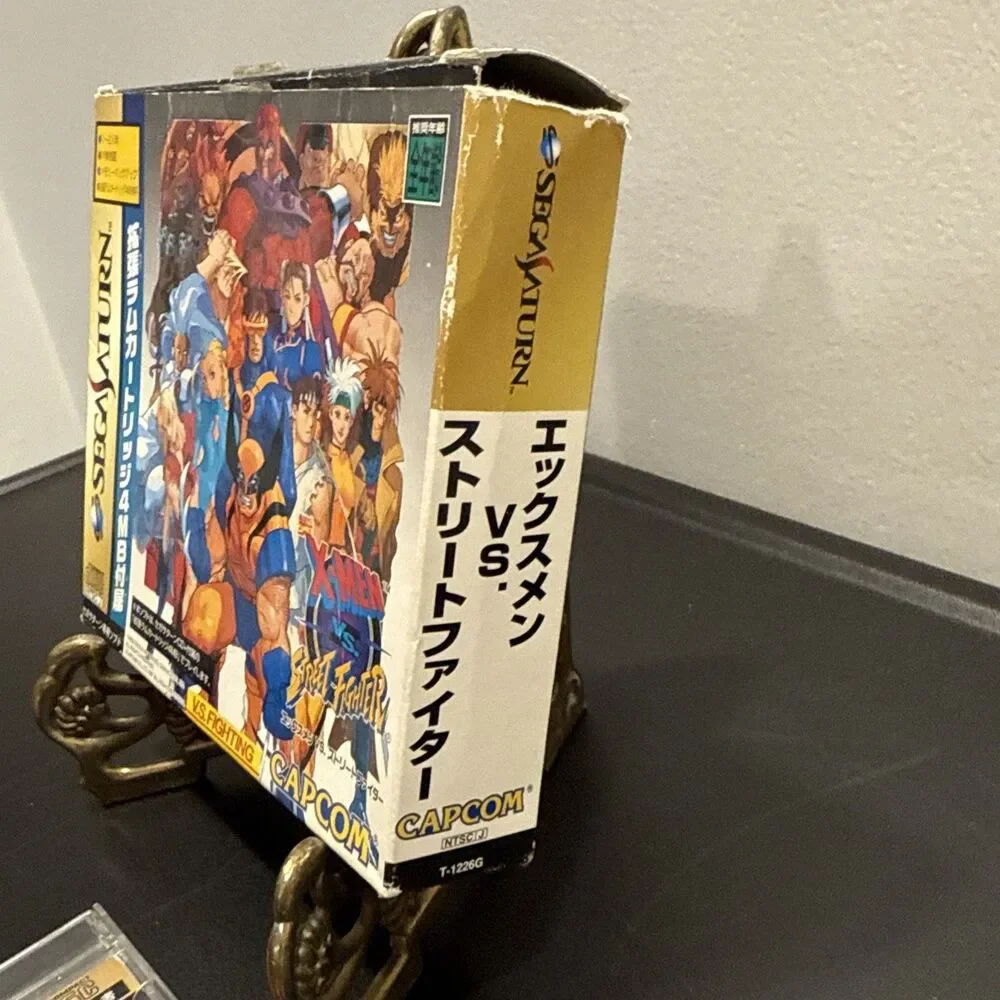 X-MEN VS STREET FIGHTER 8MB RAM CART PACK Japan Sega Saturn Boxed Import
